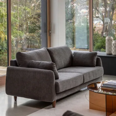 Willow Magnet Fabric 4 Seater Sofa with Bolster Cushions