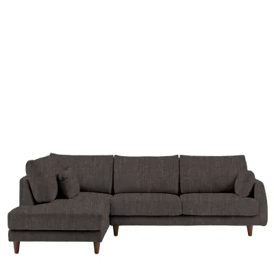 Willow Magnet Grey Fabric Left Hand Facing Chaise Sofa