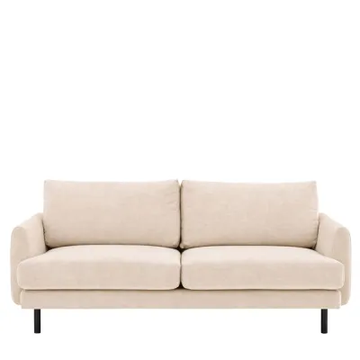 Verona Ghost Fabric 4 Seater Sofa with Tapered Arms