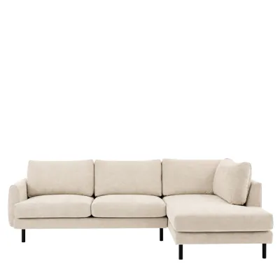 Verona Ghost Fabric Right Hand Facing Chaise Sofa