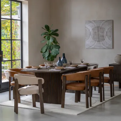 Walnut Oak Large Extending Dining Table 180cm to 250cm