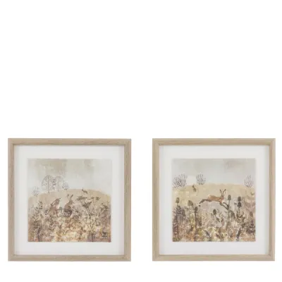 Meadow Mischief Framed Art Set of 2
