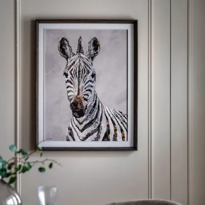 Multicoloured In the Wild Canvas Wall Art Wooden Frame