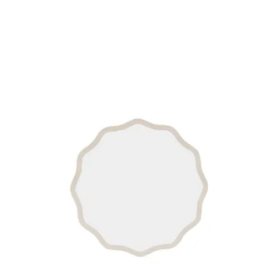 Glass Size mm 570 x 570mm Wave Round Mirror Smoke Small