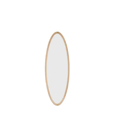 Cedar Elipse Mirror Oak