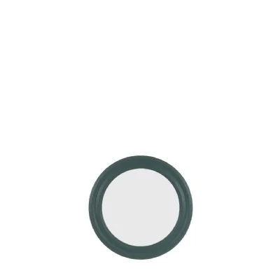 Glass Size mm 410 x 410mm Round Mirror Green Small