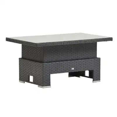 Homely Rattan Riser Table in Grey