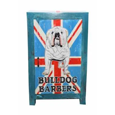 Carnival Vintage Style Painted British Bulldog Storage Cabinet Cupboard