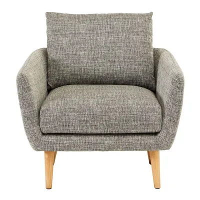 Scandi Grey Fabric Armchair