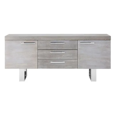 Ulmus Elm Wood Contemporary Sideboard