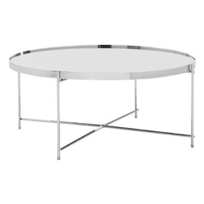 Contemporary Silver Mirror Coffee Table