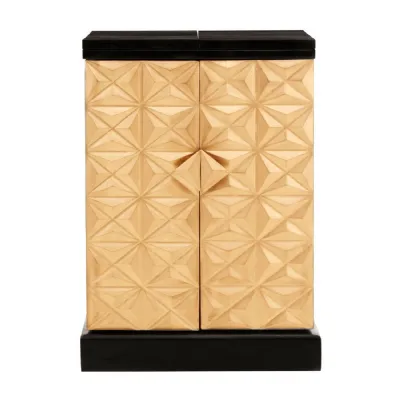 Glamorous Gold Finish Bar Unit