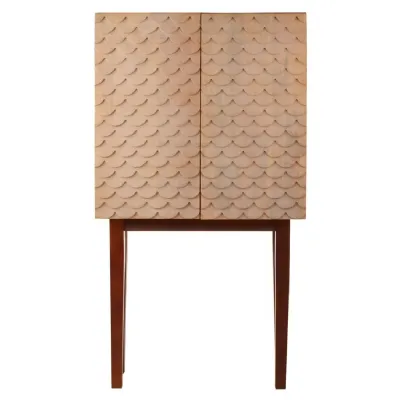 Art Deco Scale Pattern Cabinet