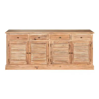 Louvre Door Whitewash Sideboard