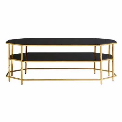Arezzo Black Tempered Glass Coffee Table