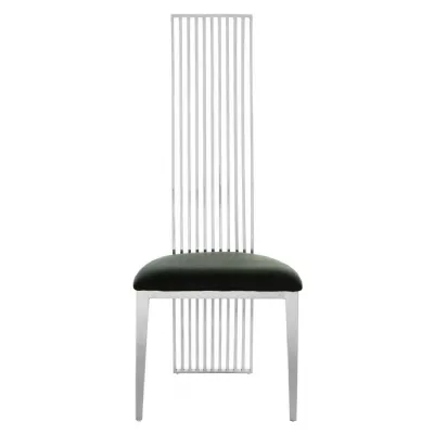 Contemporary Silver Glamour Dining Chair