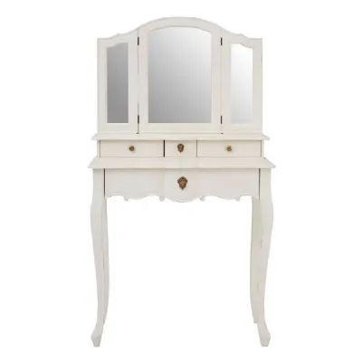 French Chic Dressing Table with Mirror