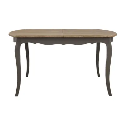 French Chic Dark Grey Extendable Table