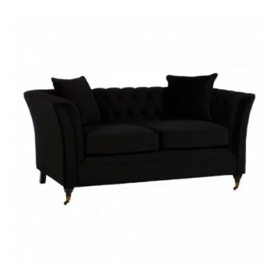 Sabrina Contemporary Black 2 Seat Sofa