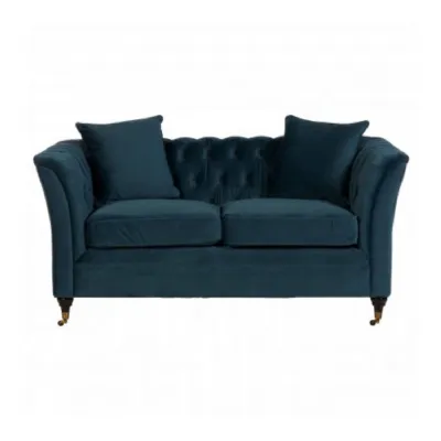 Sabrina Contemporary Blue 2 Seat Sofa