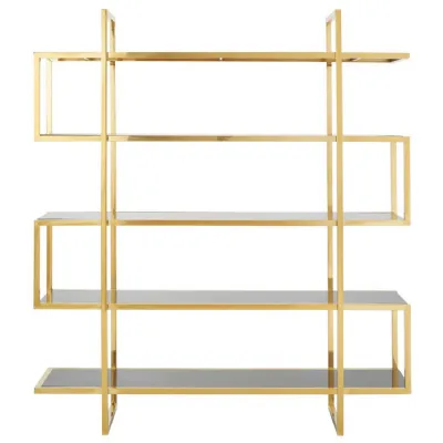 Horizon Maze Design Gold Bookshelf Unit