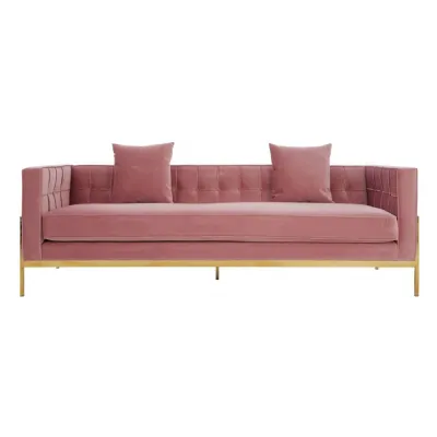 Rena 3 Seat Pink Sofa