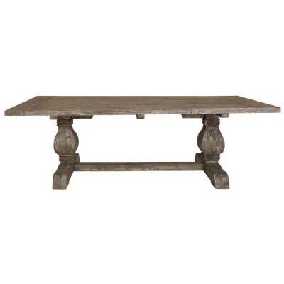 Lovina Rustic Pine Wood Dining Table