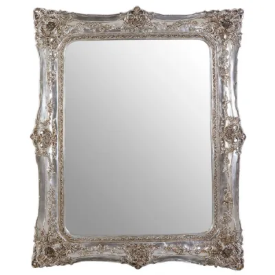 Baroque Weathered Champagne Finish Wall Mirror