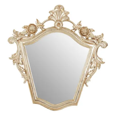 Reflective Champagne Accent Piece Wall Mirror