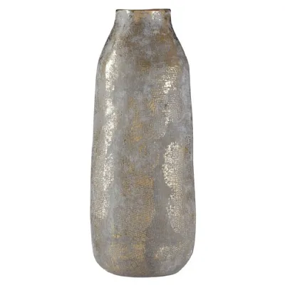 Orvena Metallic Gold Grey Vase