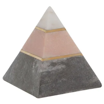 Marble Sculpture In Three Pyramidic Seams