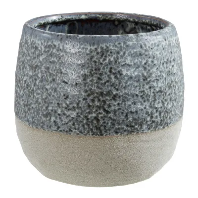 Grey Speckled Plant Pot