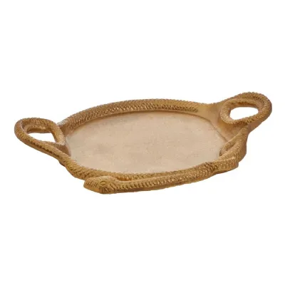 Golden Cast Tray In The Shape Of A Snake