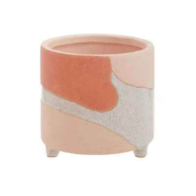 Small Pastel Earthy Shades Abstract Planter