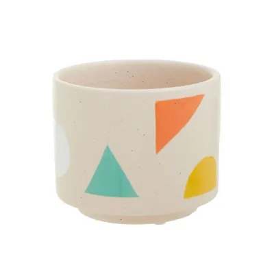 Small Colourful Abstract Shapes Planter
