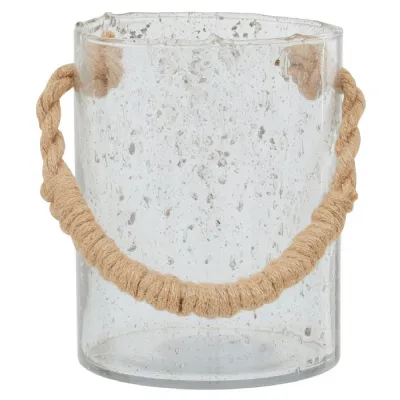 Medium Natural Rope Handle Lantern