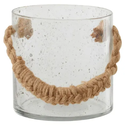 Small Natural Rope Handle Lantern