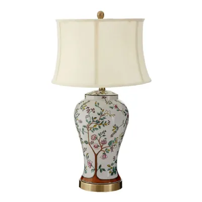 Oriental Ceramic Vase Style Table Lamp