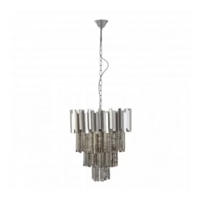 Modern Nickel Painted Chandelier