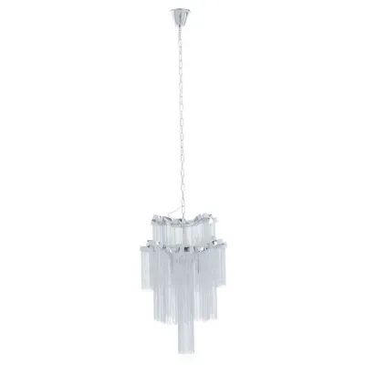 Luxe Boutique Chrome Finish Aluminium Chandelier