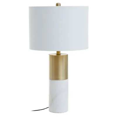Contemporary Luxe Marble Base Versatile Table Lamp