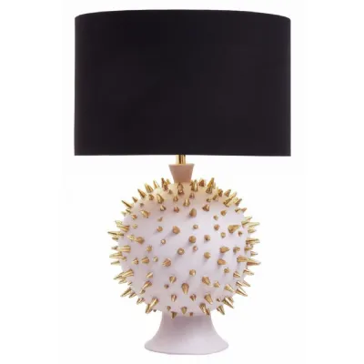 Globe Shaped Modern Metallic Finish Table Lamp