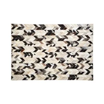 Small Patchwork Chevron Design Rug