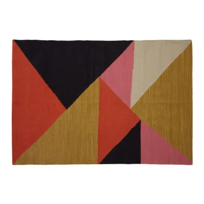 Abstract Triangular Design Rug