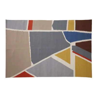 Abstract Multi Coloured Art Rug