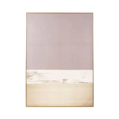 Abstract Grey And Gold Foil Block Wall Art