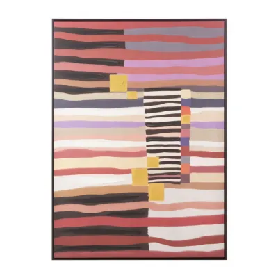 Abstract Layer Design with Earthy Tones Wall Art