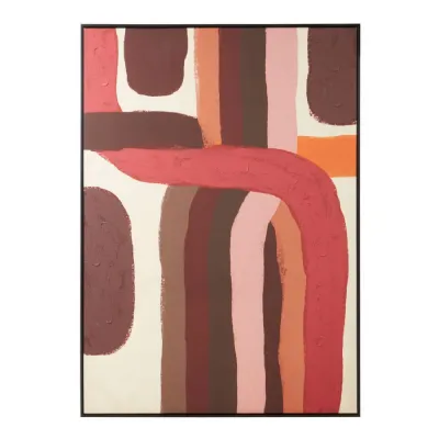 Abstract Earthy Tones Oil Canvas
