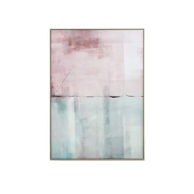 Abstract Natural Faded Block Canvas
