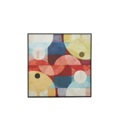 Abstract Geometric Muted Colours Artwork